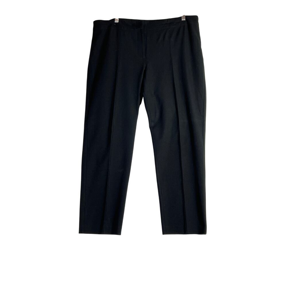 J.Jill size 18 39X27.5  pants black stretchy high-rise office travel comfort